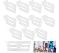 12 Pièces Séparateurs de Réfrigérateur, Plaque de Séparation Diviseur de Réfrigérateur, Range Bouteille Frigo, Organisateur Frigo