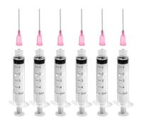 12 Pièces Seringue 5ml Avec Aiguille, Plastique, Alimentaire, Dosage - Pour Expérience, Distribution, Mesure De Liquides, Alimentation d'Animaux De Compagnie