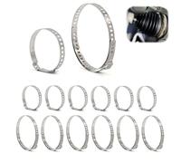 12 Pièces Serre-Flexible de Soufflet de Transmission, Kit de Colliers de 25-50mm et 50-120mm pour Réparation de Arbre de Transmission et Joint, Collier de Fixation Étanche pour Pompe et Flexible
