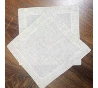 12 pièces Serviettes en Lin nappes de fête Serviettes de dîner Restaurant Maison Mariage Serviettes en Lin Restaurant Tissus de Mariage