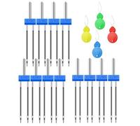 12 Pièces Sewing Machine Stretch Twin Needle,3 Tailles 2/3/4mm Aiguilles Doubles, Aiguille Jersey Machine à Coudre, pour Machine à Coudre Domestique