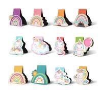 12 Pièces Signet Magnétique Animaux, Licorne Marque-page Magnétique, Marque-page Magnétique pour Filles, Enfants, Clips De Livre pour Enseignants, Tudiants, Adultes é Enfants, Garçons et Filles