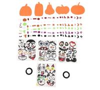 12 Pièces Sticker Mural Citrouille Halloween en Mousse
