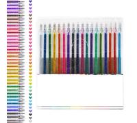 12 Pièces Stylo Gel Paillette, Stylos à Encre Gel Pailletée, Feutres de Coloriage Glitter, 12 Couleurs Stylos à Bille à Encre Gel Pointe 1,0 Mm pour Livres, Travaux et Croquis Manuels (36 couleurs)