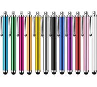 12 Pieces Stylus Pen, Universal Capacitive Stylus Pens for Touch Screen for Samsung Galaxy Huawei Mi and All Phone Tablet with Capacitive Touch Screen, Various Colours