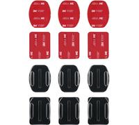 12 Pièces Support Gopro Casque Accessoires, Fixations Adhésives Incurvées Et Plates Gopro, Fixation Adhésive Gopro Pour Casque,Pour Gopro Hero 12 11 10 9 8 7 6 5 Et Autres Caméras[Camera2731]