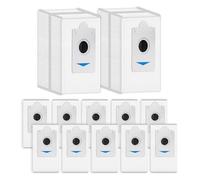 (12 Pièces) T30S PRO Sacs à Poussière Jetables et Filtres à Charbon pour Aspirateur Robot ECOVACS DEEBOT T30S PRO/ T30S/ X5 Omni/ X5 Pro Omni/ X2/ X2 Omni, Sacs à Poussière de Remplacement