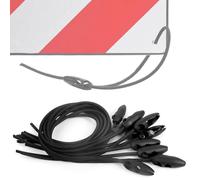 12 Pièces Tendeur de Bagages pour Panneau de Signalisation Italie et Espagne, 50cm Sangles de Porte-VéLos Longueur RéGlable, Caoutchouc de Serrage pour Panneau de Signalisation Car VéLos Motos Camping