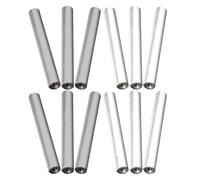 12 Pièces Tiges D’aluminium et Fer pour Électrolyseur D’eau | Pièces de Rechange pour Essais de Pureté et Conductivité, Usage Laboratoire et Analyse D’eau, Argenté