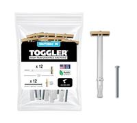 12 Pieces TOGGLER SNAPTOGGLE Drywall Anchor with included bolts for 1/4-20 Fastener size; holds 80 pounds each by TOGGLER