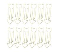 12 pièces trombone en métal multifonctionnel signets colorés pinces de page pour carte de note document carte postale organisation photo clips métalliques décoratifs