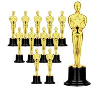 12 Pièces Trophée Statuette Trophée Football Trophee Personnalisable Trophées en Plastique Mini Champions Trophée pour Football Sports Awards Awards Galas Enfant Decoration Anniversaire Jeux