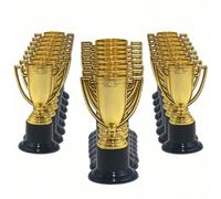 12 pièces - Trophées en or en plastique, accessoires de fête, récompenses, accessoires de photographie, prix de sports, souvenirs de jeux, prix de compétition 12 pièces,1 pièce,6 pièces,2 piècesPolych