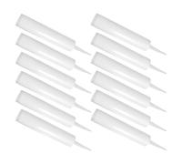 12 Pièces Tube de Mastic Rechargeable Portable 300ml Blanc Cap | PE Plastique, Pointe à Couper, Rangement Ordonné, pour Joints de Carrelage et Cadres de Porte