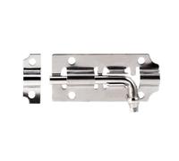 12 Pièces Verrou de Porte en Acier Inoxydable Argenté, Vis | Loquet Métallique Compact, Usage Intérieur pour Salle de Bain, Résistance à Corrosion en Milieu Humide