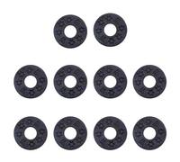 12 Pièces Verrouillage de Sangles de Guitare, Serrures de Sangles de Guitare en Silicone, Strap Locks, Accessoires de Protection de Guitare pour Guitare Acoustique, Guitare Électrique, Basse (Noir)