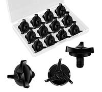 12 Pièces Vis de Casque Moto, Vis de Visière de Casque de Moto Vis pour Visière de Casque Accessoires pour Casque de Moto (Noir)