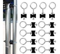 12 Pièces Vis de Trampoline, Accessoires pour Trampoline Vis, Kit Vis de Rechange pour Trampolines, Outil de Stabilité de Trampoline en Acier, pour Les Grands Trampolines et Les Petits Trampolines