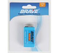 12 piles Brave Super Alkaline bloc 6LF22 9V 550mAh gros paquet