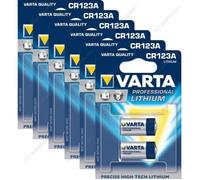 12 Piles CR123A Photo VARTA 3V Lithium