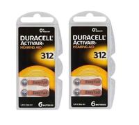 12 piles DURACELL ACTIVAIR 312