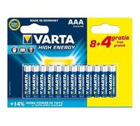 12 Piles LR03 AAA VARTA Long Life
