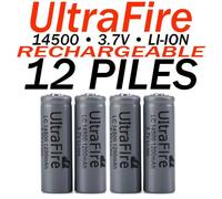 12 PILES RECHARGEABLE 3.7V AA ER14505 LS14500 ER14505H 1200MAH BATTERY LI-ION