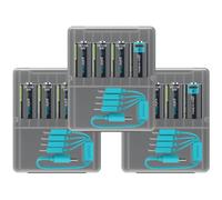 12 Piles Rechargeables USB-C CR123A 900mAh PaleBlue Voyager Lithium Ion 3V