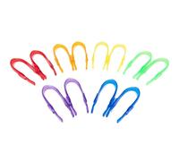 12 pinces colorées translucides