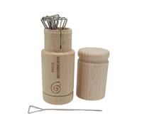 12 piques à bigorneaux avec fourreau en hêtre Roger Orfèvre