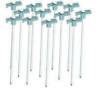 12 piquets de tente 25,5 cm pour sols durs et pierreux Ø 7 mm [Semptec]