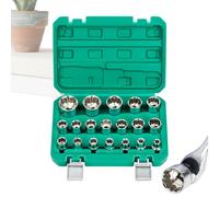 12 points Socket Set,Alloy Steel Heavy Duty | 12-Point Plum Blossom Socket Tool,for Industrial Maintenance Home Garage Professionals Technicians
