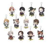 12 Porte Clés Hetali AxisPowers Anime Figurine Keychain Pendentifs Deco Acrylique Porte Clef Keyrings Set