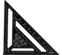 12 pouces en alliage d'aluminium Règle triangulaire Carré Rapporteur Outil de mesure de haute précision pour ingénieur charpentier