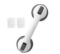 12 pouces Poignée de douche, Happybase 1 pièce Poignée de douche sans perçage, Poignées pour seniors, Poignée de baignoire sans perçage, Poignée avec ventouse pour seniors et enfants (Gery)