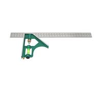 12-Pouces Règle à Angle Droit Combinaison Carrée Combinaison Multifonctionnelle Universelle en Acier Inoxydable Réglable Outils de Mesure de Règle à Angle Droit