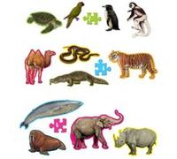 12 Puzzles Animaux des formes WWF G