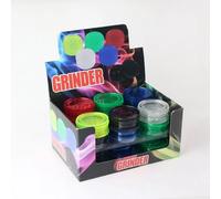 12 pz/pack Dia:60MM 3 strati di plastica macinapepe frantoio par épices a hand Muller colore mélange emballage aléatoire 12 Pc Color random