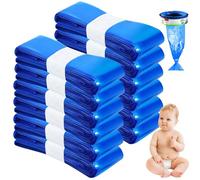 12 Recharge Poubelle a Couche, Sac Poubelle Couche Grande Capacité, Excellente Résistance Anti-Odeur, Recharge Sac Poubelle Couche Compatible avec Tommee Tippee Angelcare Genie Litter Locker (Bleu)