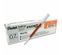 12 recharges à rouleaux Pentel LR7 pour stylo gel EnerGel 0,7 mm pointe métal...
