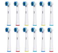 12 recharges Brosse électrique pour Compatible avec Braun Oral-B Vitaly Precision Clean, White Clean, Sensitive Clean,Professional Care, modèle eb-17a / SB-17A (3kits x 4pcs)