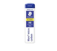 12 Recharges De Mine Mécanique STAEDTLER Mars Micro 0.3mm HB - Noire