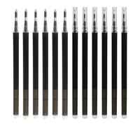 12 Recharges Stylo Gel Effaçable 0,7 mm Noir, Recharge Compatible pour Stylos Effaçables, Adapté pour Stylo Legami, Encre Thermosensible, Recharge Encre pour École, Bureau, Écriture Créative
