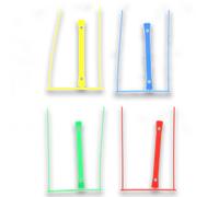 12 relieur universel Fast 8cm plastique assorti