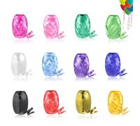 12 Roll Rouleaux Rubans de Curling Colorés, 5 mm x 10m Rouleaux Ballon Curling Ruban, Ruban Pailleté, Rubans à Boucler, pour Emballage Cadeau Décoration de Mariage Fête Gâteau Bouquet