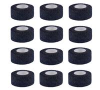 12 Rouleaux Bandage Autoadhésif,Bandes Cohesive,Bande Auto Agrippante,Bande Strapping Adhésif non Tissé,Pansements auto-adhésifs pour les doigts,Doigt,sport,Poignet ou La Cheville（2.5cmx4.5cm）