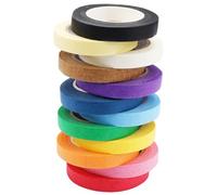 12 Rouleaux Ruban de Masquage Peinture, 10mm x 13m Iridescent Ruban Adhésif Décoratif, Masking Tape Washi, Ruban Adhésif en Papier Coloré, Ruban de Peinture Couleur pour Artisanat, Peintres, Enfantsge