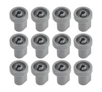 12 Roulettes pour Panier Inférieur de Lave-vaisselle, Kit de Roulettes Robustes en Pp pour Panier Inférieur, Pièces de Rechange en Plastique pour Roulettes de Cuisine Accessoires