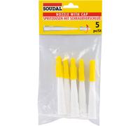 12 sachets de 5 canule bouchon jaune - SOUDAL - 108762