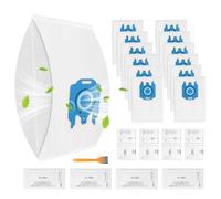12 Sacs à Poussière, Compatibles avec Miele GN pour Aspirateurs Classic C1 Complete C2 Complete C3, S2 S4 S5 S6 S8 Series, 4 filtres de protection moteur et 4 filtres d'échappement